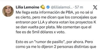 La polémica denuncia de Lilia Lemoine: “5 mil dólares” la-polemica-denuncia-de-lilia-lemoine:-“5-mil-dolares”